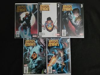 Ultimate Iron Man #1-5 Complete Set Marvel Comics – Foil #1