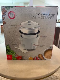 Chef’s Counter 5-Cup Rice Cooker with Steamer