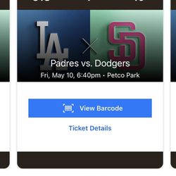 Padres Vs Dodgers Friday Night 6:40 PM