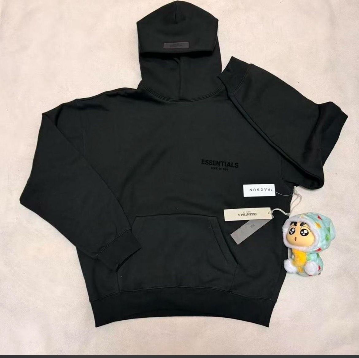 Essential hoodie black Size S