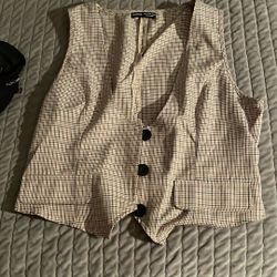 Plaid Vest 
