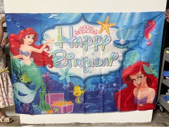 Little mermaid backdrop