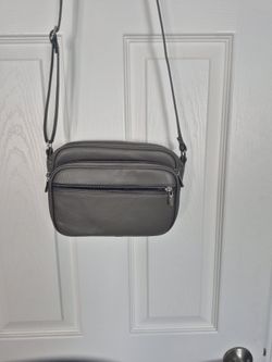 Taupe/gray Leather Cross-body