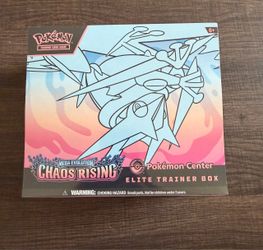 Chaos Rising Pokemon Center ETB (small tear on back)