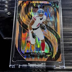 malik nabers rookie select copper /299 