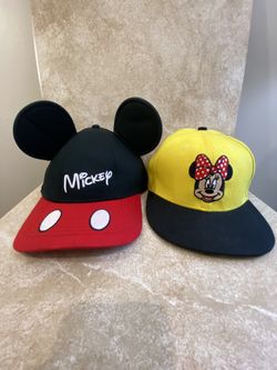 DISNEY NEW ERA MINNIE MOUSE & MICKEY MOUSE EAR FLOP ADJUSTABLE SNAPBACK HAT OS