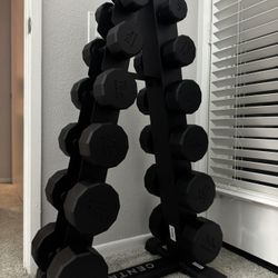 Dumbbell Weight Set With Stand 