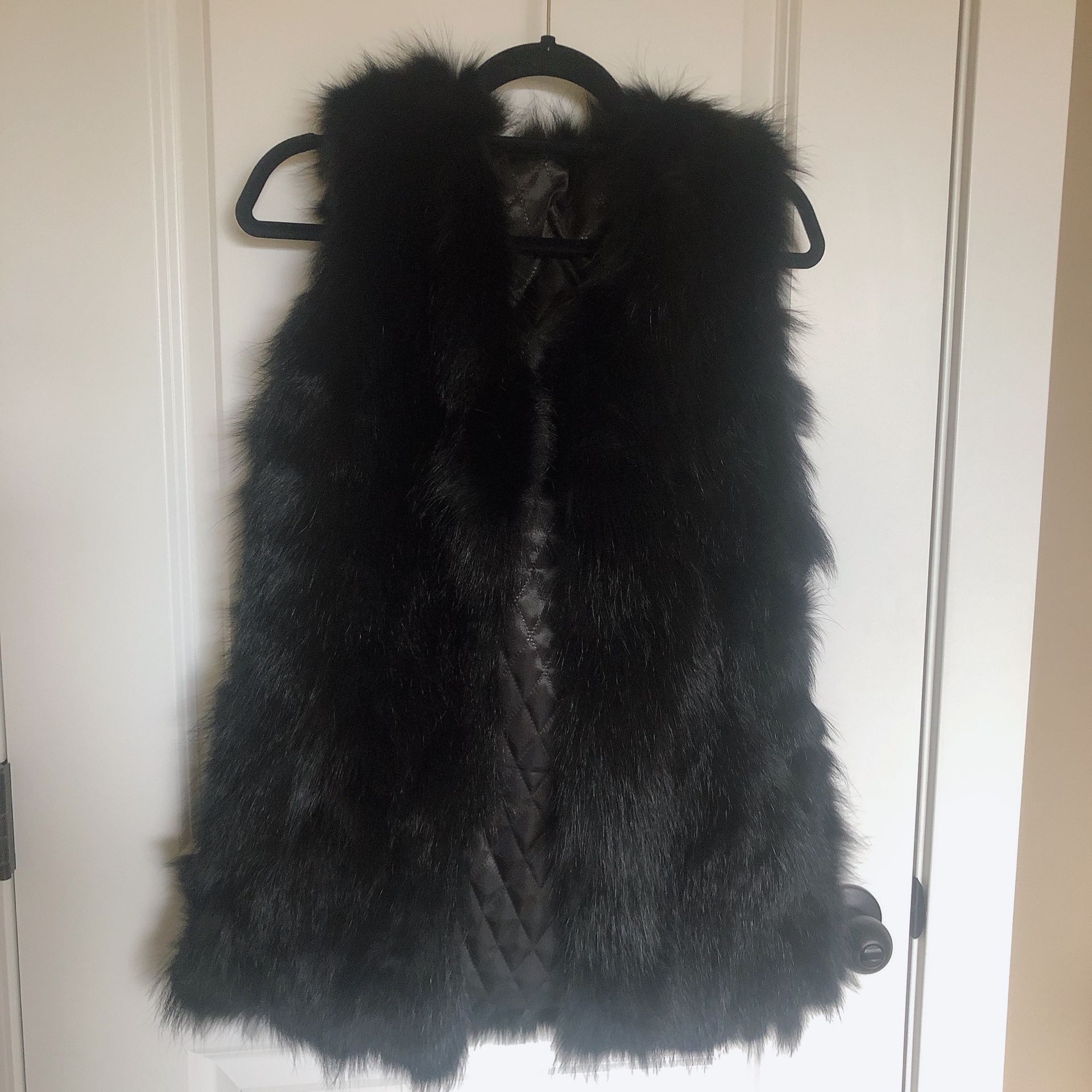 Fur Vest Women Size S