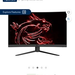 MSI 31.5" Curved FHD (1920x1080) HDMI DP 165Hz 1ms FreeSync LCD Gaming Monitor - Optix G32C4W