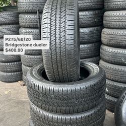 P275/60/20 Bridgestone Dueler Semi New All Four 98% Tread Life 