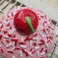 Cupcake pier one cookie jar