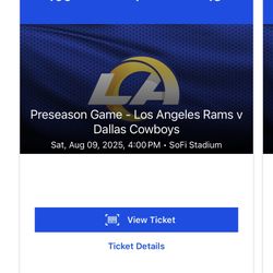 Rams Vs Cowboys  8/9