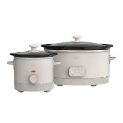 bella 6-quart Programmable Slow Cooker with Additional 2-quart Slow Cooker Set=B13-37