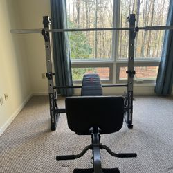 MARCY OLYMPIC WORKOUT BENCH —minus weight bar