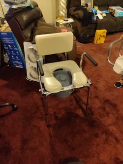 It's A Used Commode Chair I Have The Liners And Everything For It The Bucket That Goes Under It I'll Take 75 For It