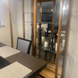 Sliding Door Curio Cabinet 