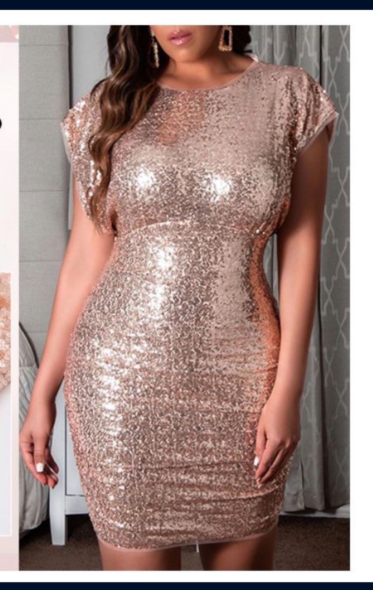 Grace Karin Women's Sparkly Sequin Hollow Out Back Bodycon Pencil Mini Dress