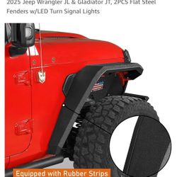 Hook Road JL/JT Rugged Front Flares For 2018-2025 Wrangler JL & Gladiator 