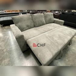 Corduroy Pull Out Sleeper Sofa 