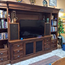 “Reduced”   Wooden Entertainment Center