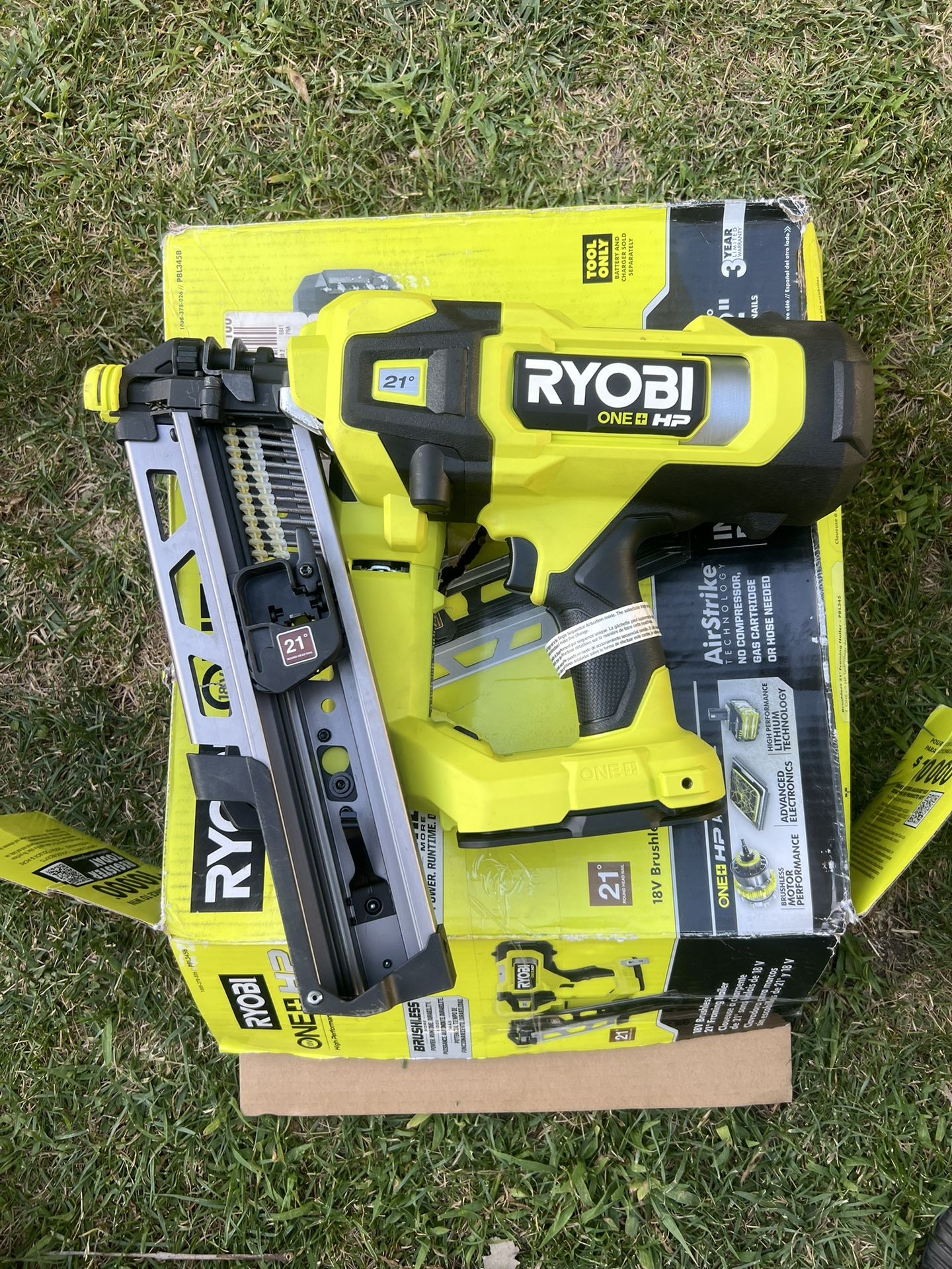 Ryobi Framing Nailer 18v 21ga