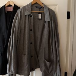 Peter Millar Crown Crafted Cashmere Jacket – Size XL (Gray)