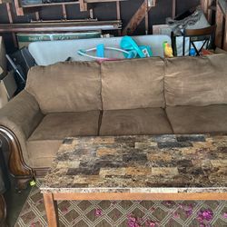 Couch and table
