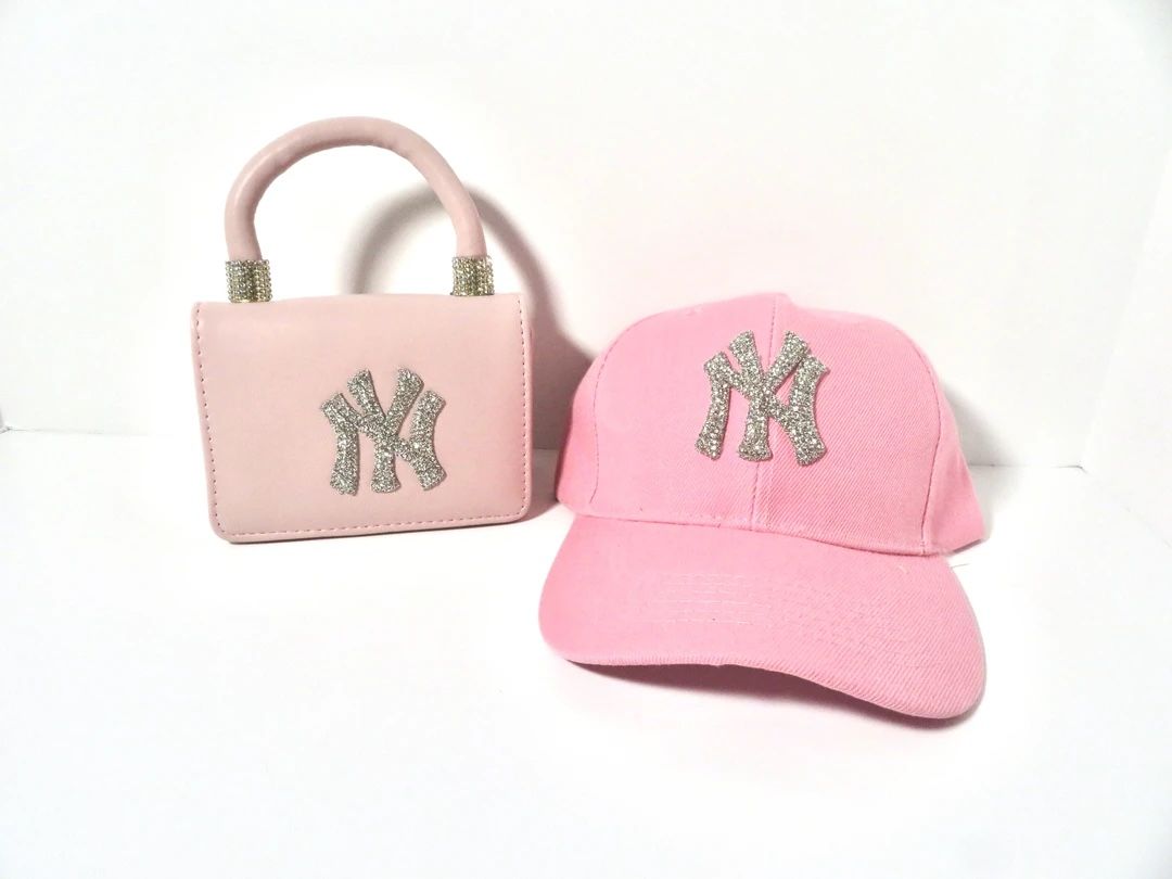 NY BAG/HAT SET (Baby pink)