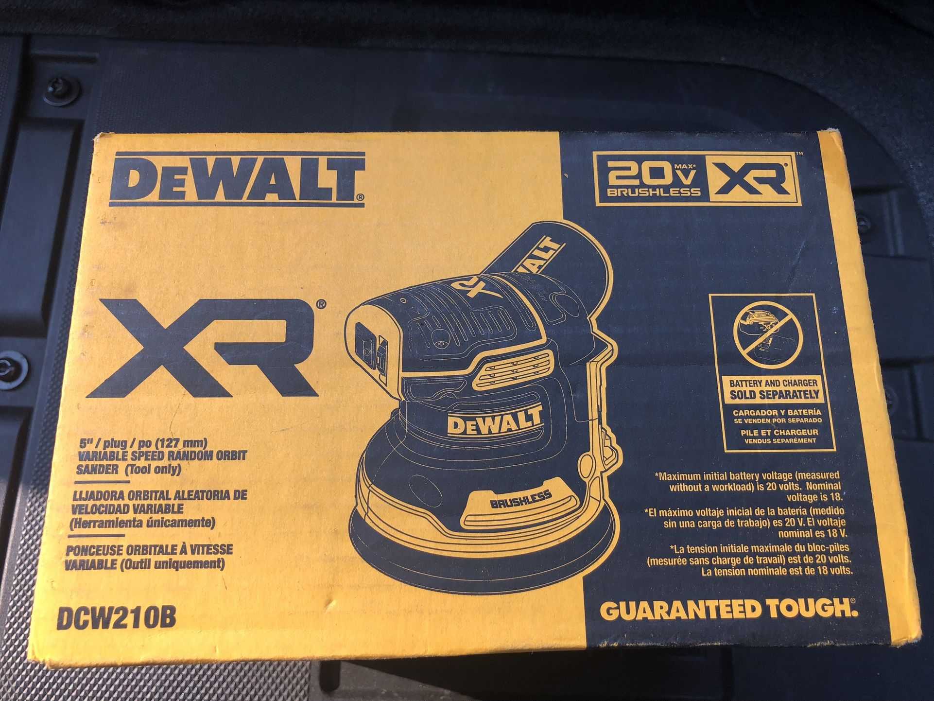 DEWALT 20V MAX XR Cordless Brushless 5 in. Random Orbital Sander (Tool Only)