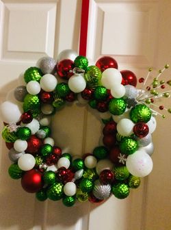 Custom made Christmas wreath 15inches