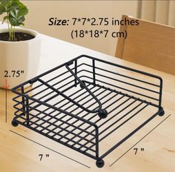 Holder for Table, Flat Napkin Holder with Weighted Arm