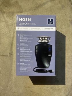 Garbage Disposal 1 HP Moen Chef Series EX100C, 360 Clean Rinse, Mount 