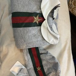 Gucci Baby web Onsie Set