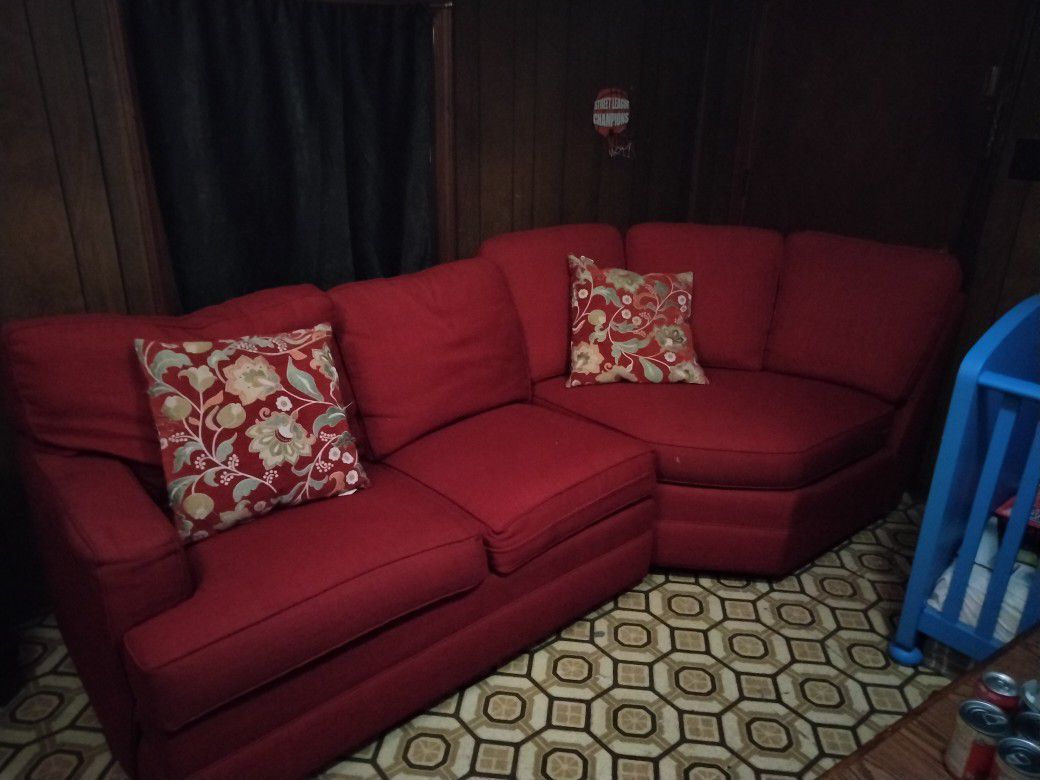 Red Sectional Couch