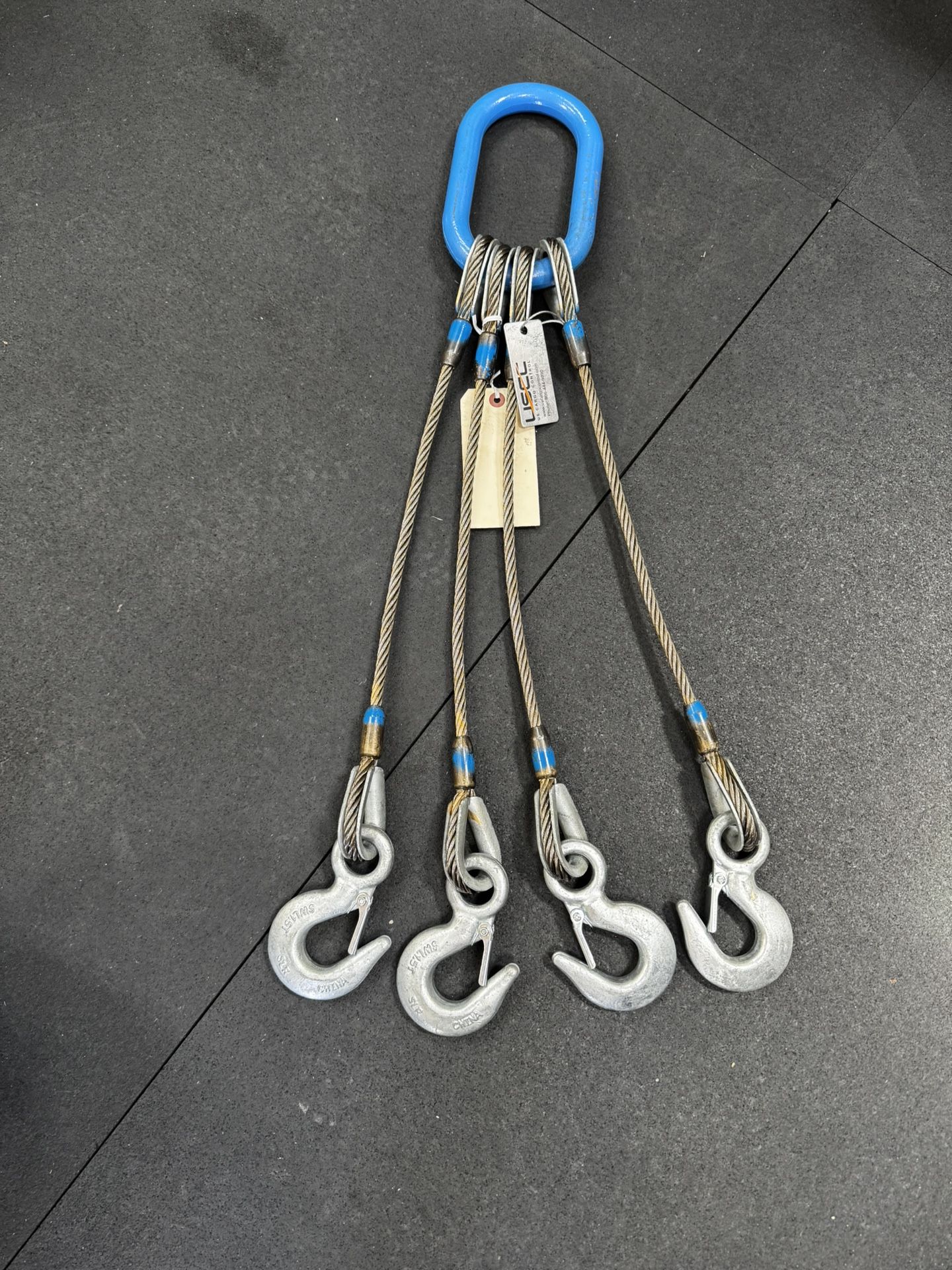 US Cargo Control 4 Leg Wire Rope Bridle Sling