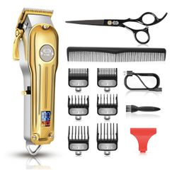 New In Box Cordless Hair Clippers for Men,Barber Clippers-12 Piece Mens Grooming Kit For Beard,Face and Ear Hair Trimmer