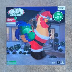 9 ft Tall Inflatable Rooster w/ Lights BRAND NEW (AirBlown Inflatable from Tractor Supply)