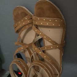 Beige Kids Heels