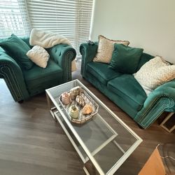 Love Seat,  Side Chair,  & Coffee Table