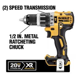 20V MAX XR with Tool Connect Cordless Brushless 1/2 in. Hammer Drill/Driver (Tool With Battery)