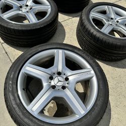 Genuine Mercedes AMG Staggered Rims + Tires