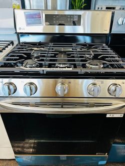 STAINLESS GAS STOVE/ESTUFA DE GAS DE ACERO INOXIDABLE