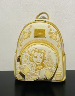 Loungefly Beauty and the Beast Belle Tonal Sketch Portrait Mini Backpack