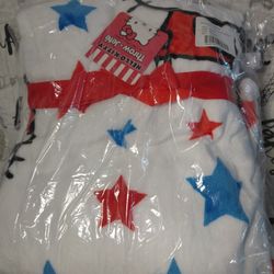 Hello Kitty Star Plush Throw