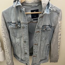 4 Pocket Boys Jeans Denim Hoodie Jacket , Hollister Brand, $32
