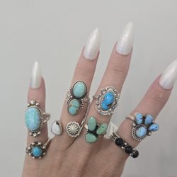 Sterling Silver Turquoise Rings