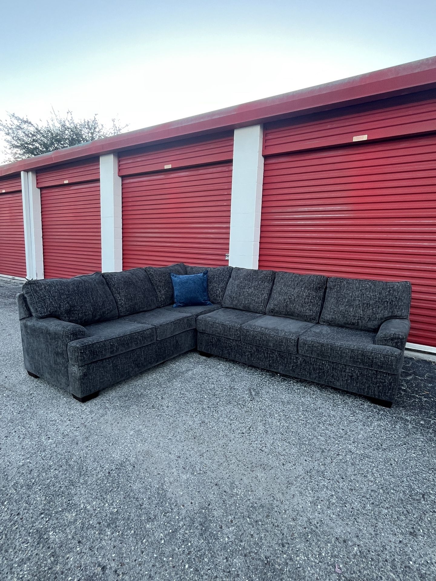 2-Piece Grey Sectional From Ashley Furniture *FREE DELIVERY*
