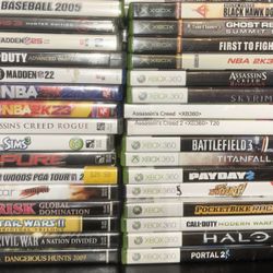 32 Video Games PS2,PS3,PS5,Xbox And Xbox 360 Games 