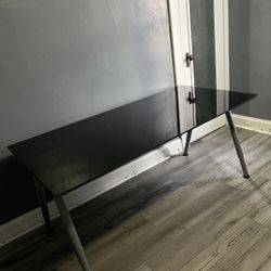 IKEA Black Mirror Desk 