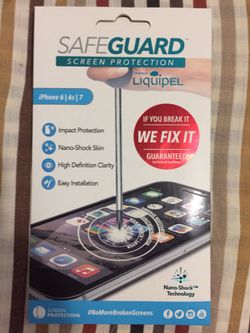 Safeguard iPhone 7, 6/6s screen protector (brand new)